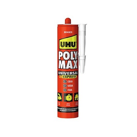Cola e Veda Poly Max Universal Express Branco UHU 425g