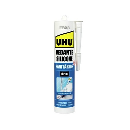 Silicone Sanitários e Cozinhas Branco UHU 280ml
