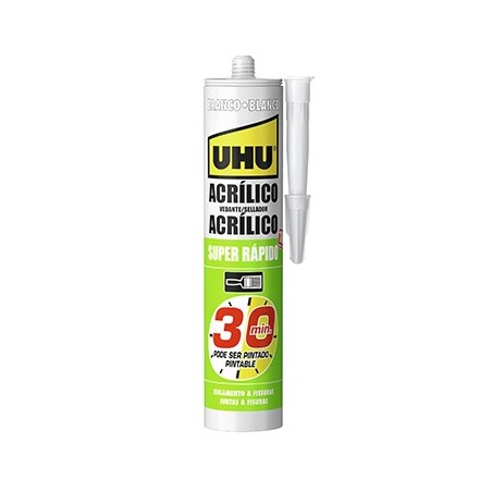 Silicone Isolamento e Fissuras Acrílico Branco UHU 280ml