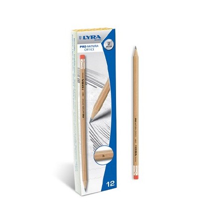 Lápis Carvão Nº1-B Lyra Pro Natura Office Cx 12un