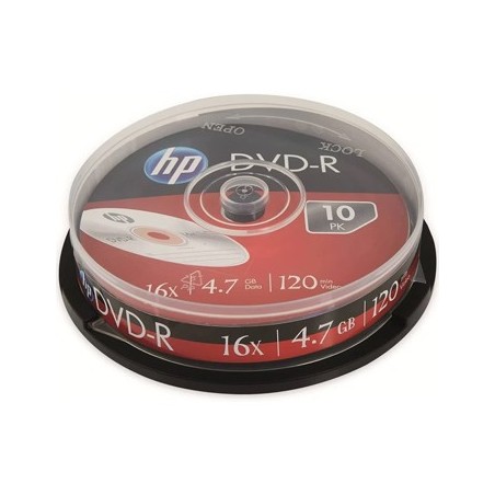 DVD+R 4.7GB 16x HP Cake Box 10un