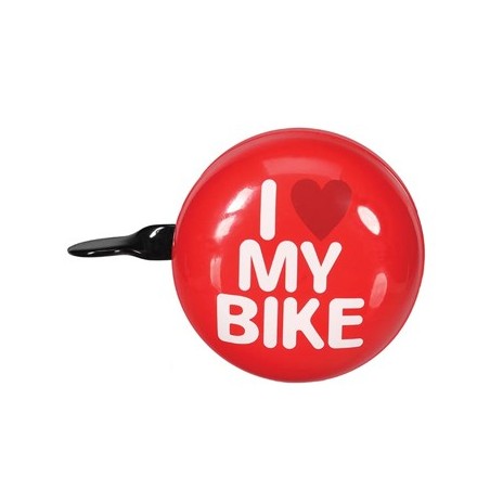Campainha para Bicicleta I LOVE MY BIKE Vermelho