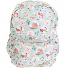 Mochila Infantil Ambar Pets Friends Farm Azul 15L