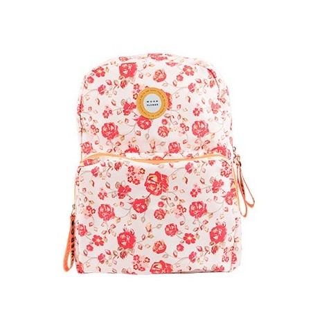 Mochila Escolar 2 Fechos Ambar Moonflower Roses 25L