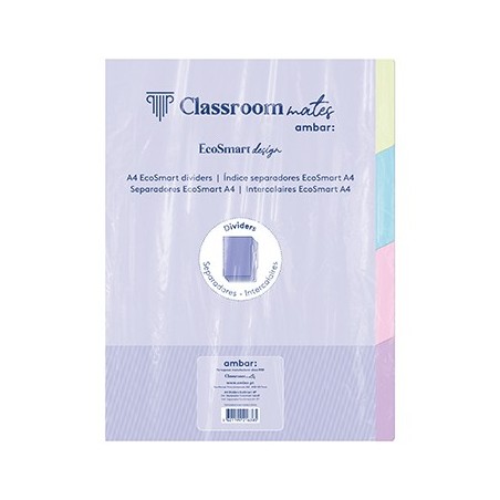 Separadores Caderno Inteligente Ambar EcoSmart A4 4un
