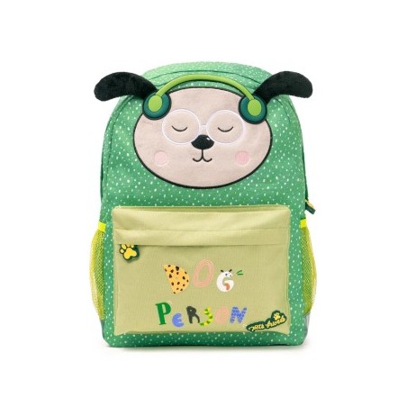 Mochila Escolar Ambar Dog Person Green Furry 25L