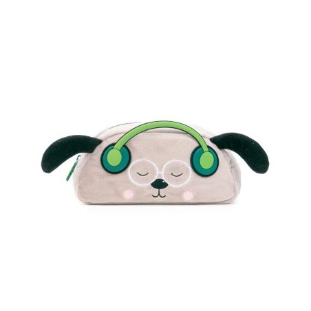 Estojo Retangular Ambar Dog Person Green Furry