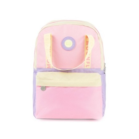Mochila Escolar Ambar Pastel Campus Moonflower 25L
