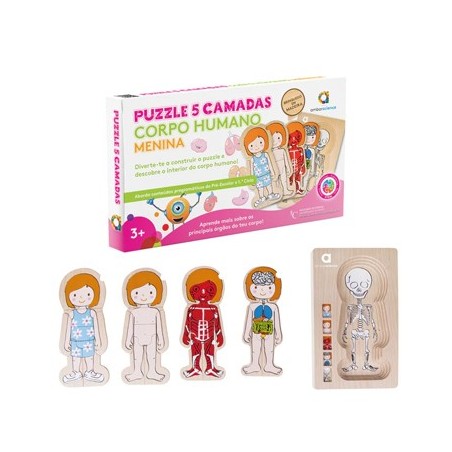 Puzzle Corpo Humano Menina Ambarscience