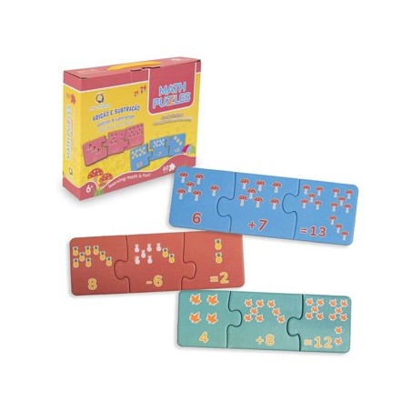 Puzzle Match it! Adição- Subtração Ambarscience