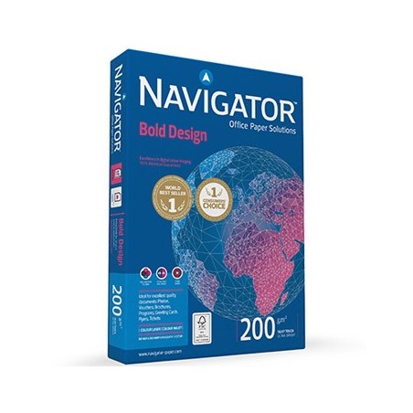 Papel 200gr Fotocopia A4 Navigator Bold Design 1x150Fls