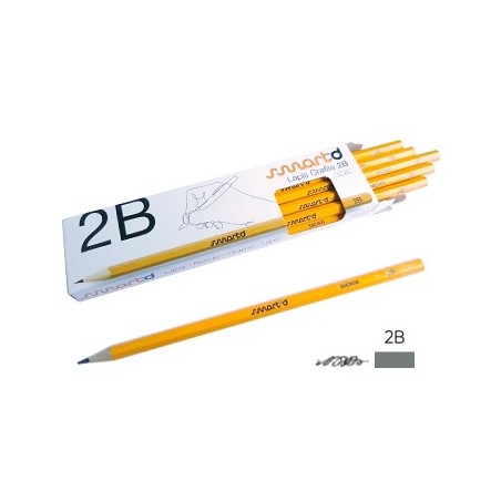 Lápis Grafite 2B SmartD Cx 12un