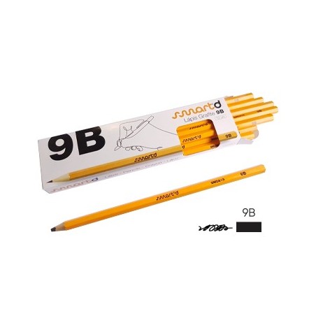 Lapis Grafite 9B SmartD Cx 12un