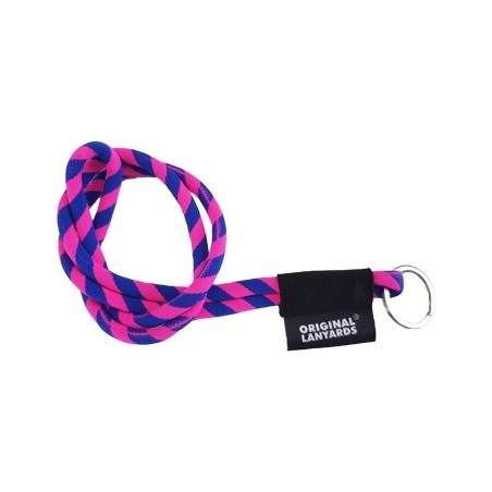 Fita Lanyards Long Tube Azul / Rosa ø8 x 470 mm