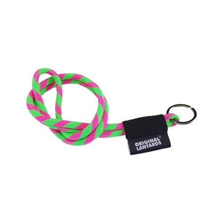 Fita Lanyards Long Tube Verde / Rosa ø8 x 470 mm
