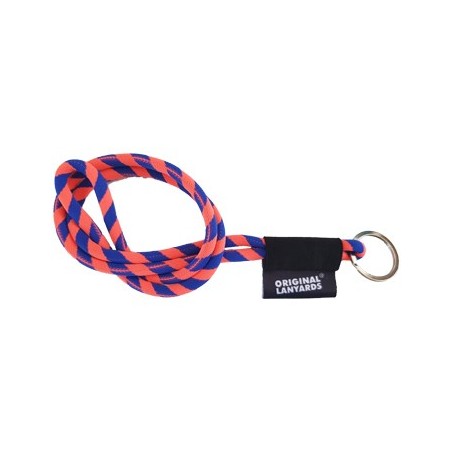 Fita Lanyards Long Tube Laranja / Azul ø8 x 470 mm
