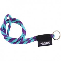 Fita Lanyards Long Tube Roxo / Azul ø8 x 470 mm