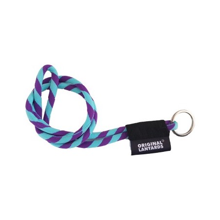 Fita Lanyards Long Tube Roxo / Azul ø8 x 470 mm