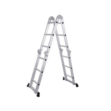 Escadote Alumínio 12 Degraus Multiusos Dobrável 7 em 1