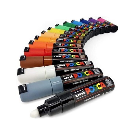 Marcador Uniball Posca PC-7M 4,5mm 15 Cores 15un