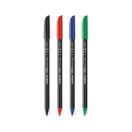 Marcador Médio 4 Cores 1mm Edding 1200 4un