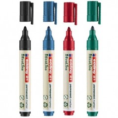 Marcador Permanente Grosso 4 Cores 1,5-3mm Edding e-21 4un