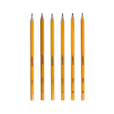 Lápis Grafite 2H HB B 2B 4B 6B SmartD Blister 6un