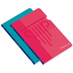 Caderno Agrafado A4 Pautado PP Ambar Sortido 2un