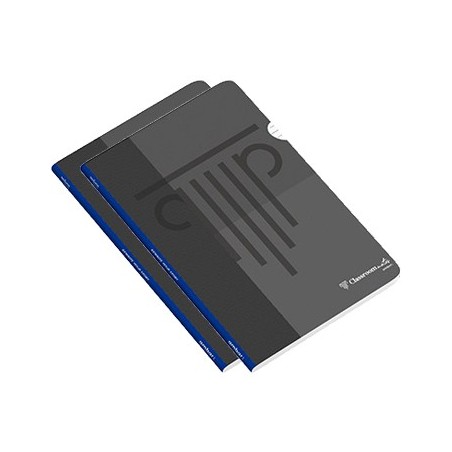 Caderno Agrafado A4 Pautado PP Ambar Preto 2un