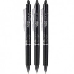 Esferográfica Preto 0,7mm Gel Pilot Frixion Clicker 3un