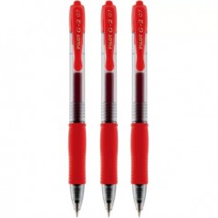 Esferográfica Vermelho 0,7mm Gel Retrátil Pilot G-2 3un