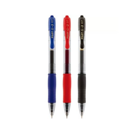 Esferográfica 3 Cores 0,7mm Gel Retrátil Pilot G-2 3un