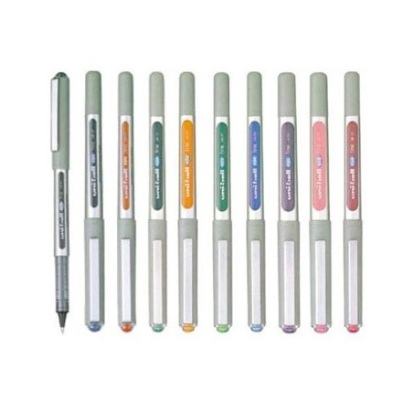 Marcador Roller 10 Cores 0,7mm Uniball Eye Fine UB157 10un