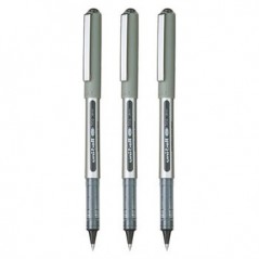 Marcador Roller Preto 0,7mm Uniball Eye Fine UB157 3un