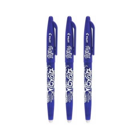 Esferográfica Azul 0,7mm Gel Pilot Frixion Ball 3un