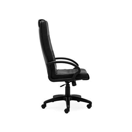 Cadeira Operativa Giratória Alta Semi-Pele Vertigo Preto