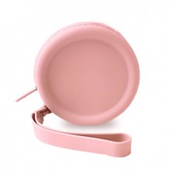 Porta Moedas Silicone Up North com Fecho Rosa Pastel Apli