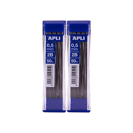 Minas Grafite 0,5mm 2B Apli Blister 100un