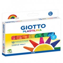 Plasticina 12 Cores Giotto 180g
