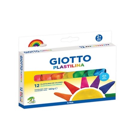 Plasticina 12 Cores Giotto 180g