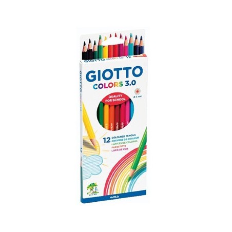 Lápis Cor Aguarelável Giotto Colors 3.0 Cx Cartão 12un