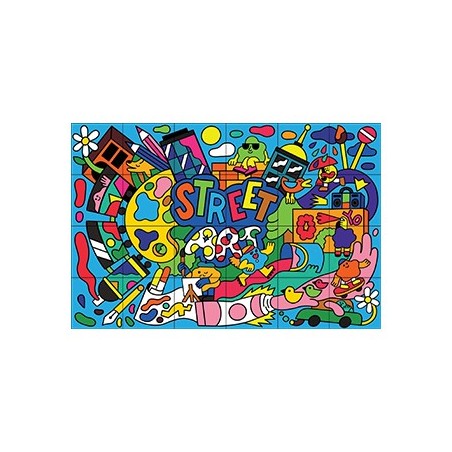 Conjunto Giotto Maxi Art Lab Color e Puzzle 46 Peças