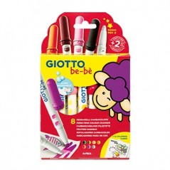 Marcador Feltro Giotto Be-Be Super Muda de Cor 8un