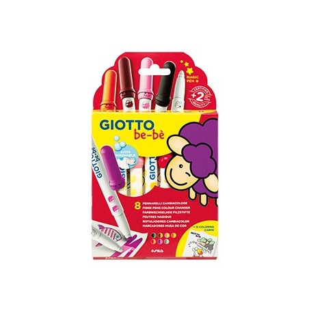 Marcador Feltro Giotto Be-Be Super Muda de Cor 8un