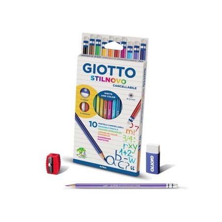 Lápis Cor Apagável Giotto Stilnovo Cx Cartão 10un