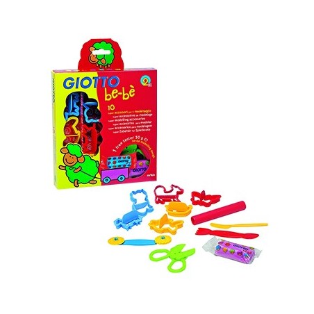 Conjunto Giotto Be-Be Pasta para Jogar 10un + Acessorios