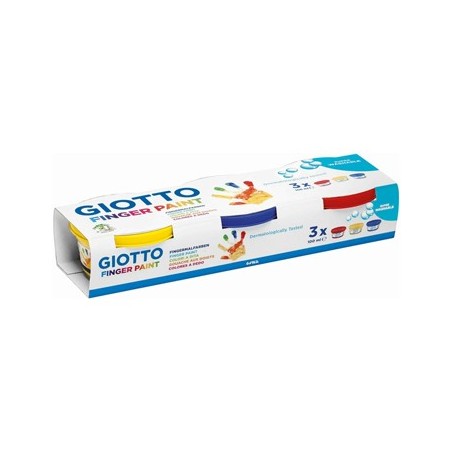 Guache Pintura Dedos 3 Cores Giotto Dita 3x100ml