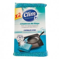 Esponja Esfregão Clim Antibacterias para Vitro Pack 2un
