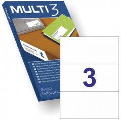 Etiquetas 210x099mm 100Fls A4 Multi3 300un