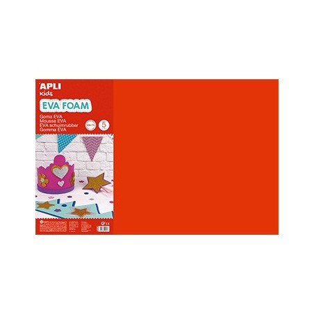 Placa de Cor Musgami 40x60cm 2mm Vermelho 5Fls